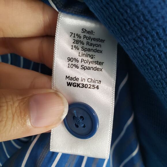 41 Hawthorn Womens Blue Natalie Open Front Knit Blazer Size Small WGK30254 Work - Picture 6 of 7